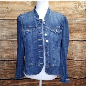 White House Black Market Jean Jacket Sz 8